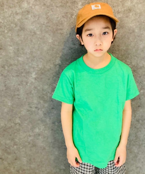 FRUIT OF THE LOOM(フルーツオブザルーム)の「フルーツ・オブ・ザ・ルーム 無地 半袖 Tシャツ キッズ(Tシャツ/カットソー・キッズ・ホワイト/グリーン/ロイヤルブルー/ブラック/杢グレー/ピンク/レッド/パープル/ブルー系その他/イエロー/オレンジ/ネイビー・100/120/150/90/110/130/140)」の5枚目の写真
