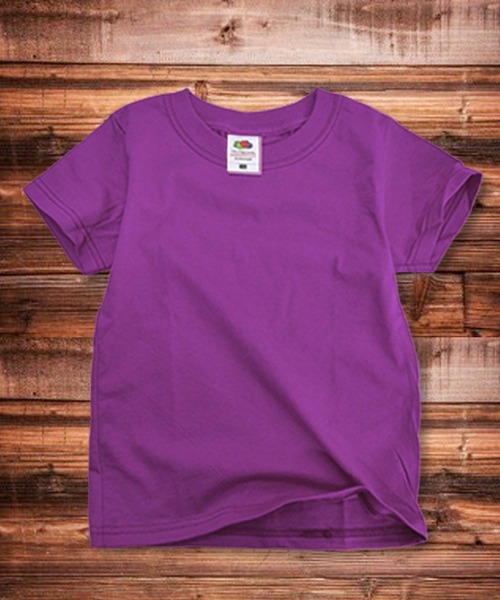 FRUIT OF THE LOOM(フルーツオブザルーム)の「フルーツ・オブ・ザ・ルーム 無地 半袖 Tシャツ キッズ(Tシャツ/カットソー・キッズ・ホワイト/グリーン/ロイヤルブルー/ブラック/杢グレー/ピンク/レッド/パープル/ブルー系その他/イエロー/オレンジ/ネイビー・100/120/150/90/110/130/140)」の9枚目の写真