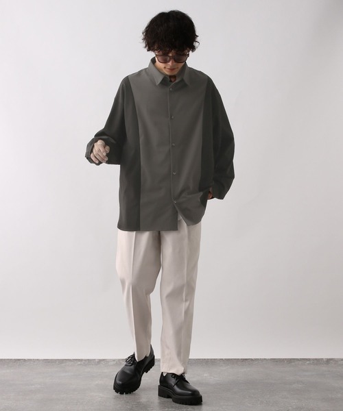RAGEBLUE(レイジブルー)の「Center crease/twill tuck tapered slacks / センタープレス/SORONA(R)ツイルタックテーパードスラックス(スラックス・メンズ・ホワイト/ブラック/ブラウン/グレー・SMALL/MEDIUM/LARGE)」の10枚目の写真
