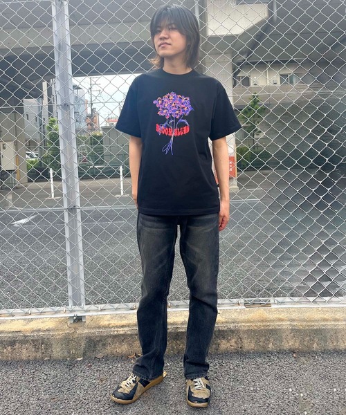 【UNIT CHEST】unique unisex T-shirt　OIF designer eggs コラボT BLUES FROWER by OTOWA SHIRAKUSAの8枚目の写真