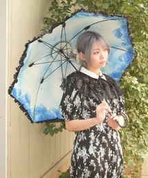 axes femme | 紫陽花柄晴雨兼用パゴダ傘(長傘)