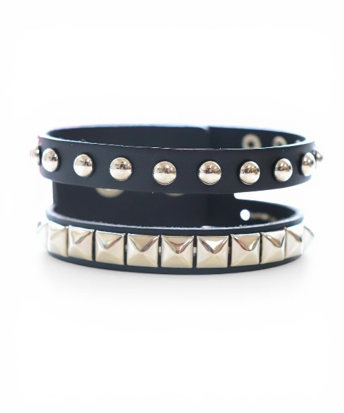 L.H.P(エルエイチピー)の「MOMENTEL/モーメンタル/Punk Stud Bracelet(ブレスレット・レディース・シルバー・F)」の1枚目の写真