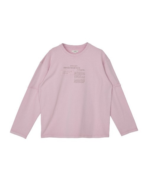 Ameri(アメリ)の「<ZOZOTOWN限定>VINTAGE LIKE LAYARD LONG TEE(Tシャツ/カットソー・レディース・ピンク/カーキ/チャコールグレー・FREE)」の18枚目の写真