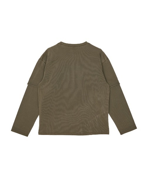 Ameri(アメリ)の「<ZOZOTOWN限定>VINTAGE LIKE LAYARD LONG TEE(Tシャツ/カットソー・レディース・ピンク/カーキ/チャコールグレー・FREE)」の22枚目の写真