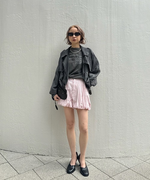 Ameri(アメリ)の「<ZOZOTOWN限定>VINTAGE LIKE LAYARD LONG TEE(Tシャツ/カットソー・レディース・ピンク/カーキ/チャコールグレー・FREE)」の13枚目の写真