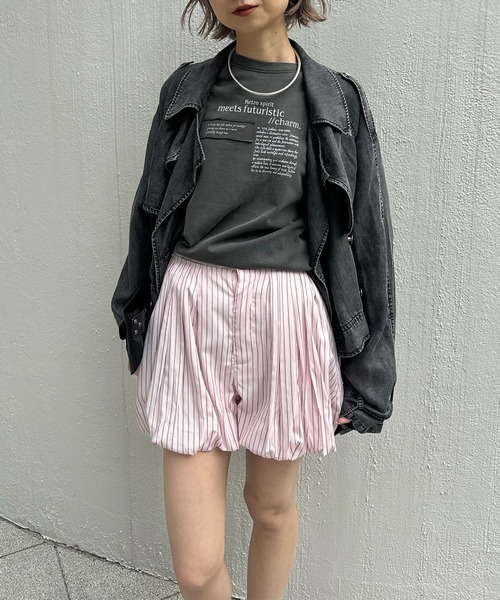 Ameri(アメリ)の「<ZOZOTOWN限定>VINTAGE LIKE LAYARD LONG TEE(Tシャツ/カットソー・レディース・ピンク/カーキ/チャコールグレー・FREE)」の12枚目の写真