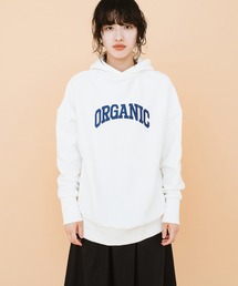 haco! | 楽ちんな服こそかっこつけたい!PBPオーガニックコットン カレッジロゴ風スウェットパーカー(ユニセックス)(パーカー)