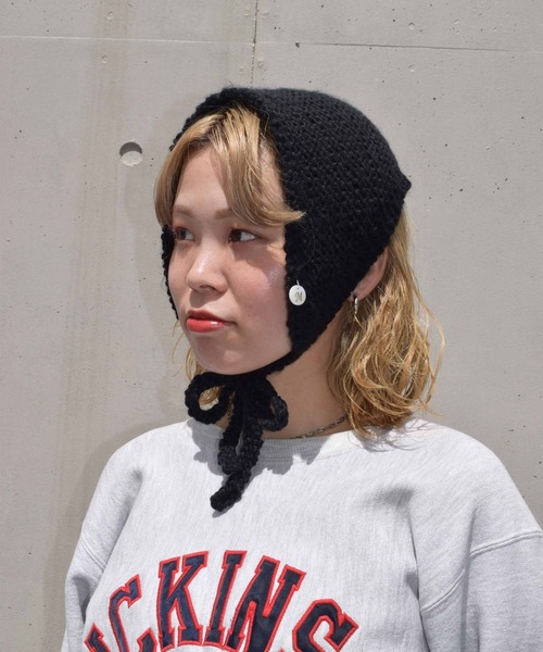 WEGO(ウィゴー)の「WEGO/ニットスカーフ チャーム付き(バンダナ/スカーフ・レディース・ピンク/ブルー/アイボリー/キャメル/ブラック・FREE)」の13枚目の写真