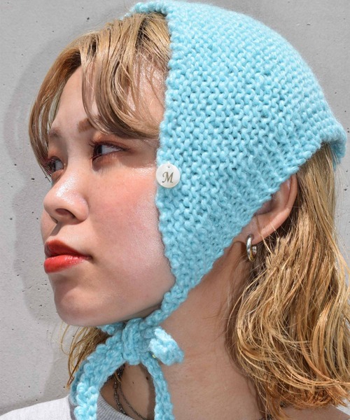 WEGO(ウィゴー)の「WEGO/ニットスカーフ チャーム付き(バンダナ/スカーフ・レディース・ピンク/ブルー/アイボリー/キャメル/ブラック・FREE)」の14枚目の写真