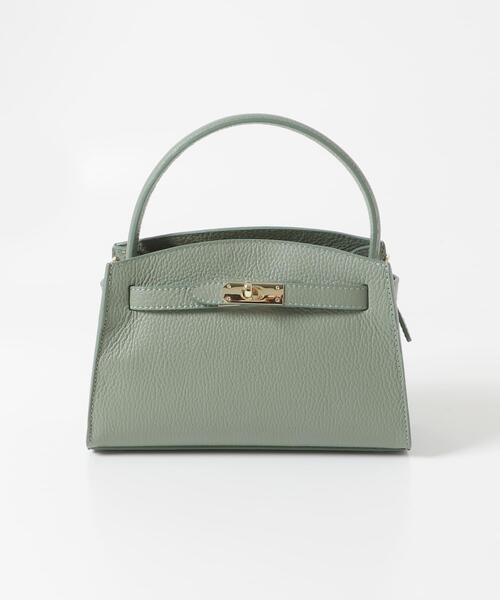 AULENTTI(オウレンティ)の「AULENTTI キーベルト付きミニハンドBAG(ハンドバッグ・レディース・ブラック/ミント・-)」の4枚目の写真