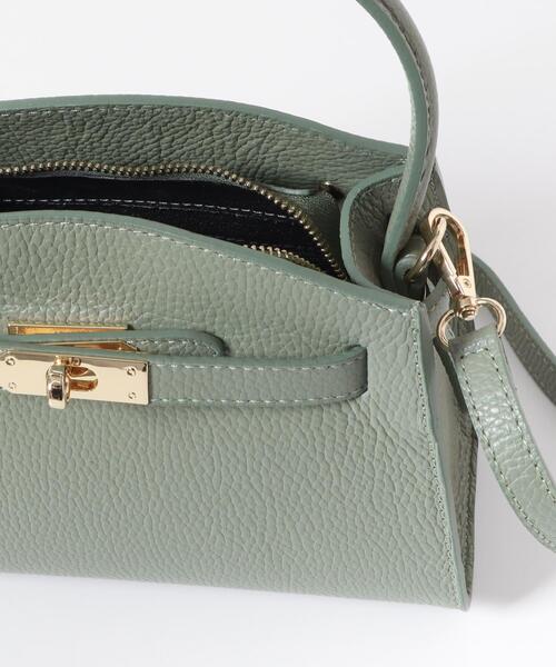 AULENTTI(オウレンティ)の「AULENTTI キーベルト付きミニハンドBAG(ハンドバッグ・レディース・ブラック/ミント・-)」の5枚目の写真