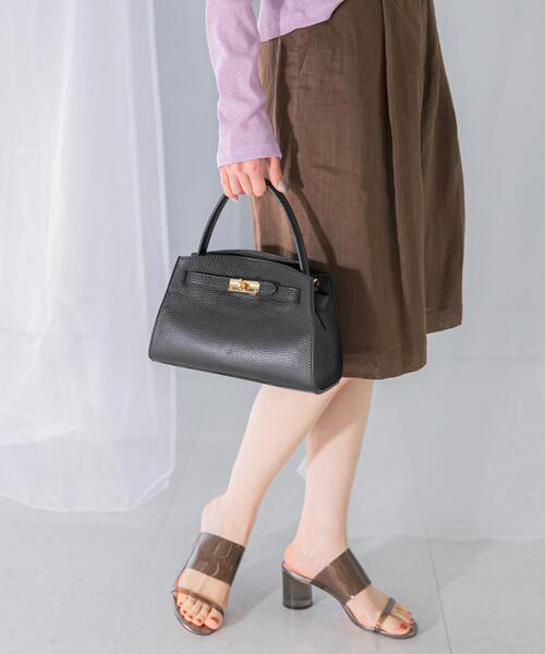 AULENTTI(オウレンティ)の「AULENTTI キーベルト付きミニハンドBAG(ハンドバッグ・レディース・ブラック/ミント・-)」の6枚目の写真