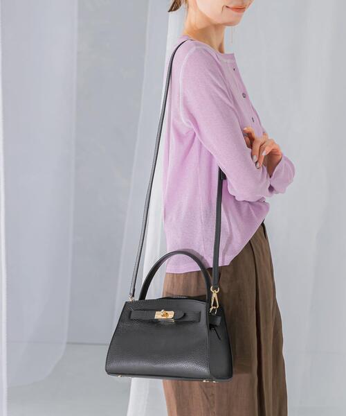 AULENTTI(オウレンティ)の「AULENTTI キーベルト付きミニハンドBAG(ハンドバッグ・レディース・ブラック/ミント・-)」の8枚目の写真