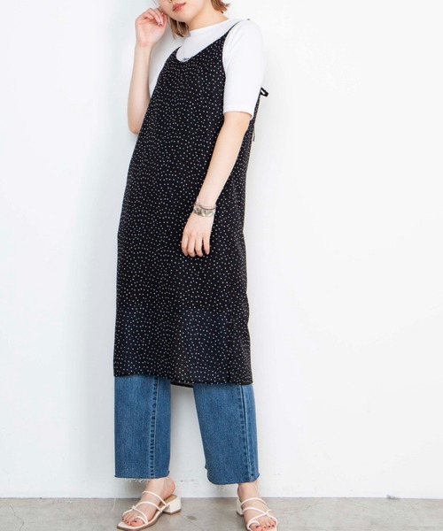 WEGO(ウィゴー)の「WEGO/【2点セット】ロゴTシャツセットキャミワンピース(ワンピース・レディース・マルチ/アニマル・FREE)」の1枚目の写真