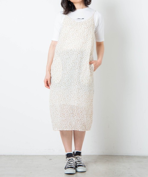 WEGO(ウィゴー)の「WEGO/【2点セット】ロゴTシャツセットキャミワンピース(ワンピース・レディース・マルチ/アニマル・FREE)」の11枚目の写真