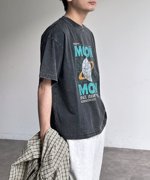 CPCM(シーピーシーエム)の「パウダー加工ヴィンテージライクT(Tシャツ/カットソー・レディース・グレー/ブラック系その他/ブラック系その他3/ブラック/グレー系その他/ブラック系その他2/グレー系その他2/グレー系その他3/ブラック系その他4・MEDIUM/LARGE/X-LARGE)」の12枚目の写真