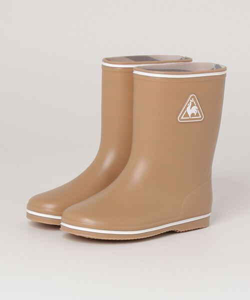 le coq sportif(ルコックスポルティフ)の「LE COQ ルコックスポルティフ 16-19LAMOTTE II ラモット II QL5TJC02BE BEIGE(レインシューズ・キッズ・ベージュ・18/19/16/17)」の1枚目の写真