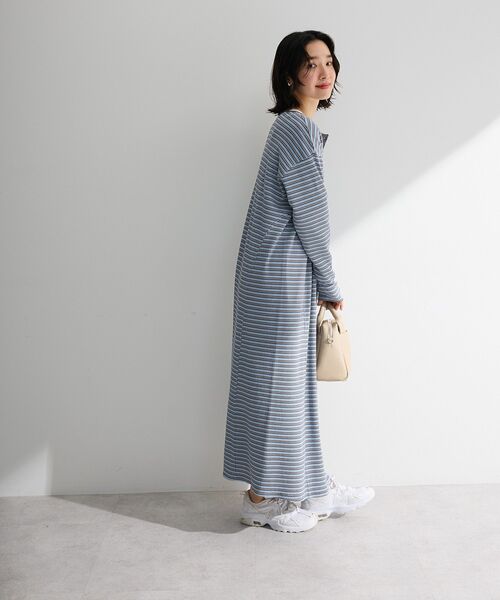 Green Parks(グリーンパークス)の「ヘンリーネックワンピース(ワンピース・レディース・ブラック/ブルー系その他/グレー系その他4・FREE)」の16枚目の写真