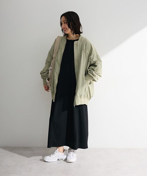 Green Parks(グリーンパークス)の「ヘンリーネックワンピース(ワンピース・レディース・ブラック/ブルー系その他/グレー系その他4・FREE)」の18枚目の写真