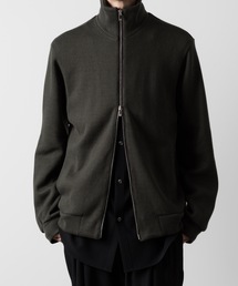 ato | STAND COLLAR ZIP CARDIGAN(カーディガン/ボレロ)