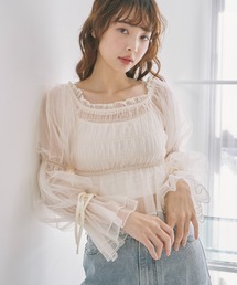 archives | 【25ss】シャーリングオフショルチュールTOPS(シャツ/ブラウス)