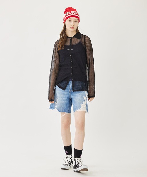 DISTRESSED DENIM SHORTSの12枚目の写真