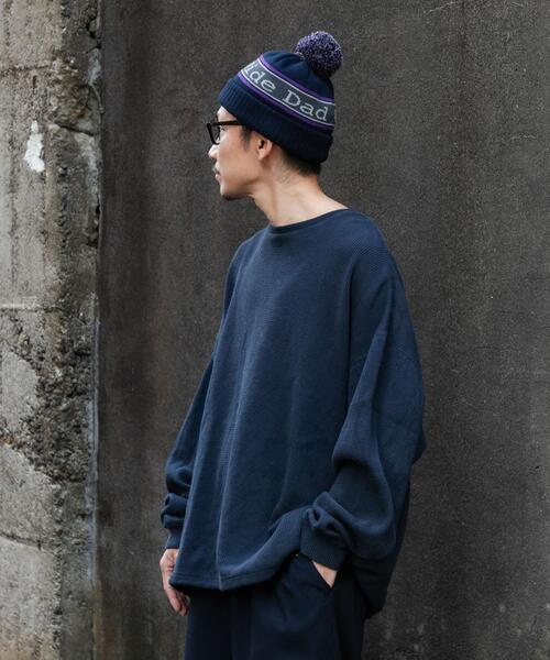 URBAN RESEARCH(アーバンリサーチ)の「Wide Dad Dad BONBON KNIT CAP(ニットキャップ/ビーニー・メンズ・ネイビー・FREE)」の10枚目の写真