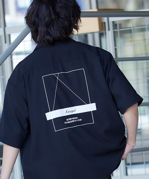 ▽WEB限定 KANGOL/カンゴール 別注 リラックスオープンカラーシャツ(1/2スリーブ)の3枚目の写真