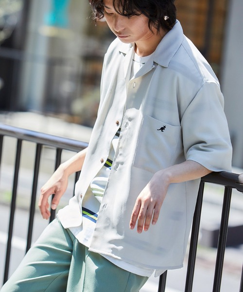 ▽WEB限定 KANGOL/カンゴール 別注 リラックスオープンカラーシャツ(1/2スリーブ)の12枚目の写真