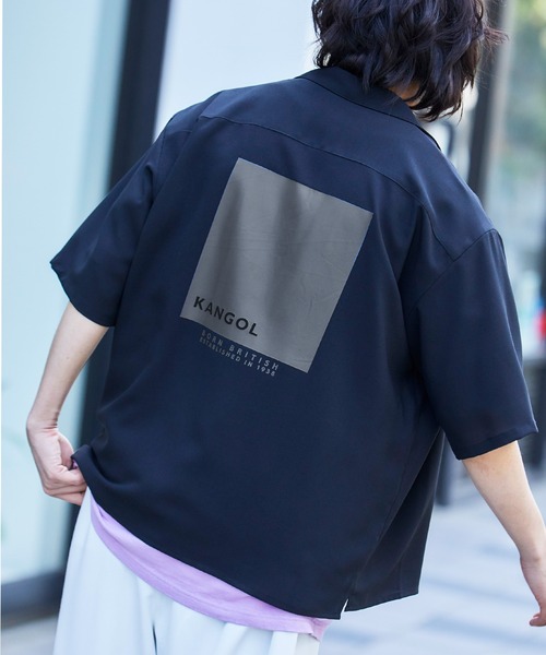 ▽WEB限定 KANGOL/カンゴール 別注 リラックスオープンカラーシャツ(1/2スリーブ)の4枚目の写真