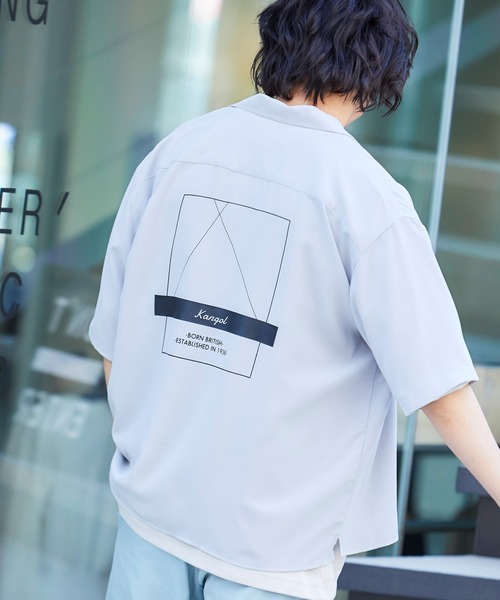 ▽WEB限定 KANGOL/カンゴール 別注 リラックスオープンカラーシャツ(1/2スリーブ)の7枚目の写真