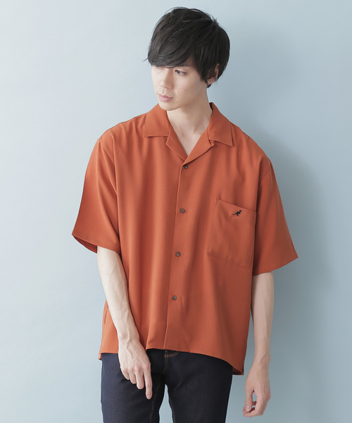 ▽WEB限定 KANGOL/カンゴール 別注 リラックスオープンカラーシャツ(1/2スリーブ)の9枚目の写真