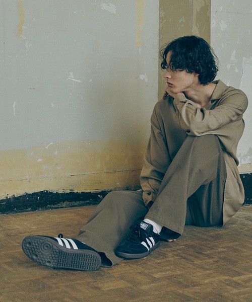 Bleme(ブレム)の「ベルテッドデニム ワイドスラックス デニムパンツ(デニムパンツ・メンズ・ブラウン/ダークグレー/インディゴブルー/ブラック/オフホワイト・S/XL/L/M)」の18枚目の写真