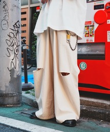 Lui's | 【WEB限定】ニー・スリット ワイドボリュームパンツ(その他パンツ)