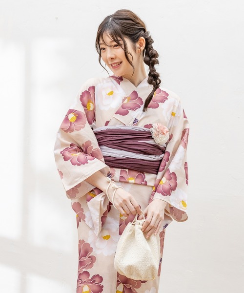 Honeys(ハニーズ)の「浴衣巾着ハンドバッグ(和装小物・レディース・アイボリー/ブラック/ホワイト系その他・FREE)」の9枚目の写真