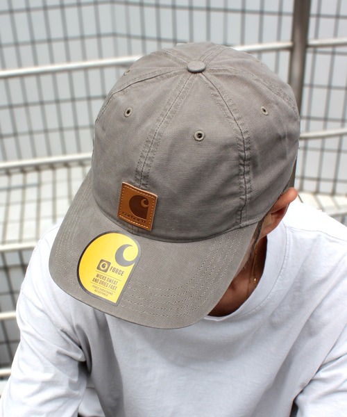 Carhartt(カーハート)の「【carhartt】カーハート キャップ ストラップバック Odessa Cap ウォッシュ加工 100289(キャップ・メンズ・ブラック/ブラウン/ネイビー/アーミー/カーキ/グレー/オレンジ/ダークグリーン/ワインレッド/オリーブ/ピンク・FREE)」の6枚目の写真