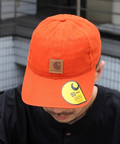 Carhartt(カーハート)の「【carhartt】カーハート キャップ ストラップバック Odessa Cap ウォッシュ加工 100289(キャップ・メンズ・ブラック/ブラウン/ネイビー/アーミー/カーキ/グレー/オレンジ/ダークグリーン/ワインレッド/オリーブ/ピンク・FREE)」の11枚目の写真