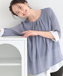 SHOO・LA・RUE | 【洗濯機可/S-LL】インせず着られる スラブレイヤードトップス(Tシャツ/カットソー)
