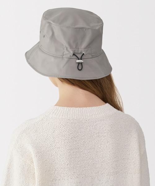 MUJI Labo(ムジラボ)の「〔MUJI Labo〕撥水バケットハット(ハット・メンズ・グレー系/ブラック・FREE)」の6枚目の写真