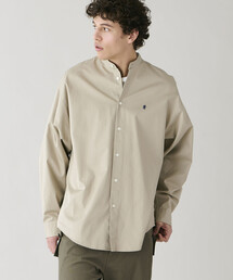 Gymphlex | バンドカラー長袖シャツ SOLID MEN