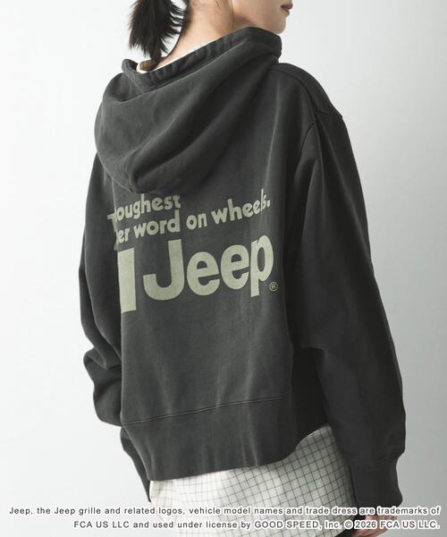 GOOD ROCK SPEED(グッドロックスピード)の「『別注』GOOD ROCK SPEED×URBAN RESEARCH ジープ HOODIE(パーカー・レディース・チャコールグレー/ベージュ・FREE)」の4枚目の写真