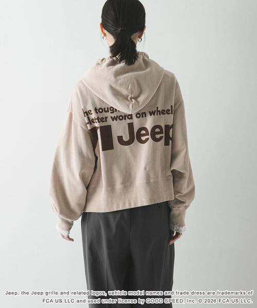 GOOD ROCK SPEED(グッドロックスピード)の「『別注』GOOD ROCK SPEED×URBAN RESEARCH ジープ HOODIE(パーカー・レディース・チャコールグレー/ベージュ・FREE)」の15枚目の写真