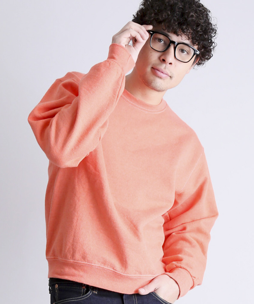 JERZEES(ジャージーズ)の「【JERZEES/ジャージーズ】 CREW SWEAT/クルースウェツト(スウェット・メンズ・ネイビー/イエロー/オレンジ/オフホワイト/ターコイズブルー/グレー・MEDIUM/SMALL)」の6枚目の写真