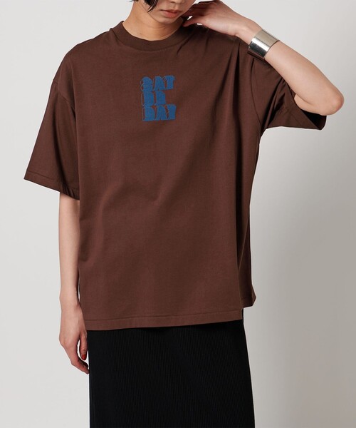 CITEN(シテン)の「<CITEN>デイオブウィークロゴT(Tシャツ/カットソー・レディース・ダークブラウン/ホワイト/ライトピンク・S/M)」の6枚目の写真