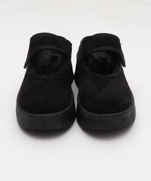 WEGO(ウィゴー)の「WEGO/ムートンタッチメリージェーンシューズ(スリッポン・レディース・ブラック/キャメル・LARGE/MEDIUM/SMALL)」の21枚目の写真