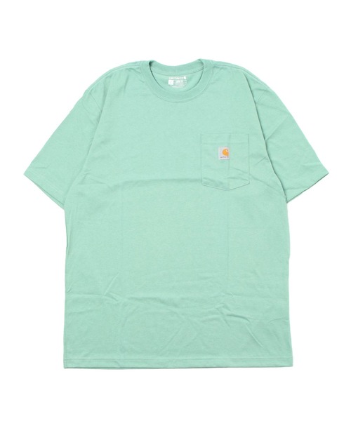 Carhartt(カーハート)の「carhartt/カーハート Workwear ビッグシルエット ポケット半袖 ロゴ Tシャツ ワッペン トップス(Tシャツ/カットソー・メンズ・エメラルドブルー/ブラック/ダークブラウン/ベージュ/ネイビー/グリーン/ヘザーグレー/バーガンディー/ヘザーチャコール/コバルトブルー/グレイッシュブルー/グリーン系その他/ホワイト/レッド系その他/グリーン系その他3/ピンク系その他2/オレンジ系その他/ブルー系その他/ブラウン系その他/ピンク系その他/ブルー系その他2/グリーン系その他2/イエロー系その他/オレンジ/ブルー系その他3/ブルー系その他4/レッド系その他2/グリーン系その他4/ライトイエロー/テラコッタ/ブルー系その他5/イエロー系その他2/グリーン系その他5/レッド系その他3/オレンジ系その他2/ブルー系その他6・SMALL/MEDIUM/LARGE/X-LARGE/XX-LARGE)」の13枚目の写真