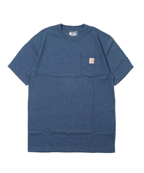 Carhartt(カーハート)の「carhartt/カーハート Workwear ビッグシルエット ポケット半袖 ロゴ Tシャツ ワッペン トップス(Tシャツ/カットソー・メンズ・エメラルドブルー/ブラック/ダークブラウン/ベージュ/ネイビー/グリーン/ヘザーグレー/バーガンディー/ヘザーチャコール/コバルトブルー/グレイッシュブルー/グリーン系その他/ホワイト/レッド系その他/グリーン系その他3/ピンク系その他2/オレンジ系その他/ブルー系その他/ブラウン系その他/ピンク系その他/ブルー系その他2/グリーン系その他2/イエロー系その他/オレンジ/ブルー系その他3/ブルー系その他4/レッド系その他2/グリーン系その他4/ライトイエロー/テラコッタ/ブルー系その他5/イエロー系その他2/グリーン系その他5/レッド系その他3/オレンジ系その他2/ブルー系その他6・SMALL/MEDIUM/LARGE/X-LARGE/XX-LARGE)」の21枚目の写真