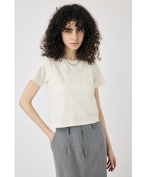 【ライトグレー ZOZO限定カラー】PATCH LACE MOUSSY TINY Tシャツ