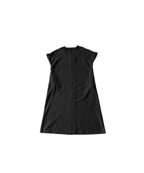 antiqua(アンティカ)の「リネンタッチ フレンチスリーブ ワンピース(ワンピース・レディース・ブラック/ブラウン系その他/チャコールグレー/ナチュラル/レッド・P/R)」の16枚目の写真