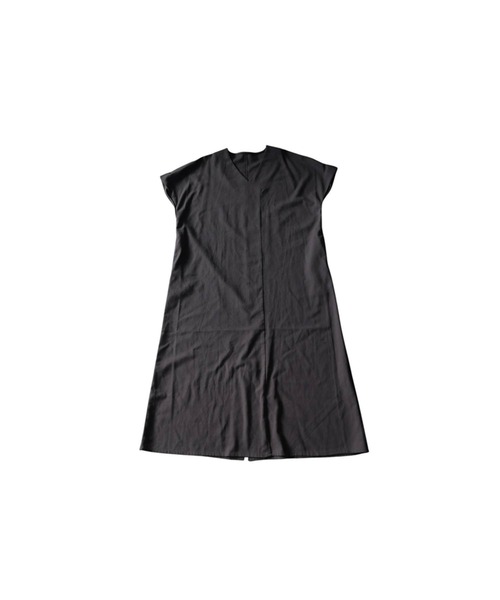antiqua(アンティカ)の「リネンタッチ フレンチスリーブ ワンピース(ワンピース・レディース・ブラック/ブラウン系その他/チャコールグレー/ナチュラル/レッド・P/R)」の17枚目の写真